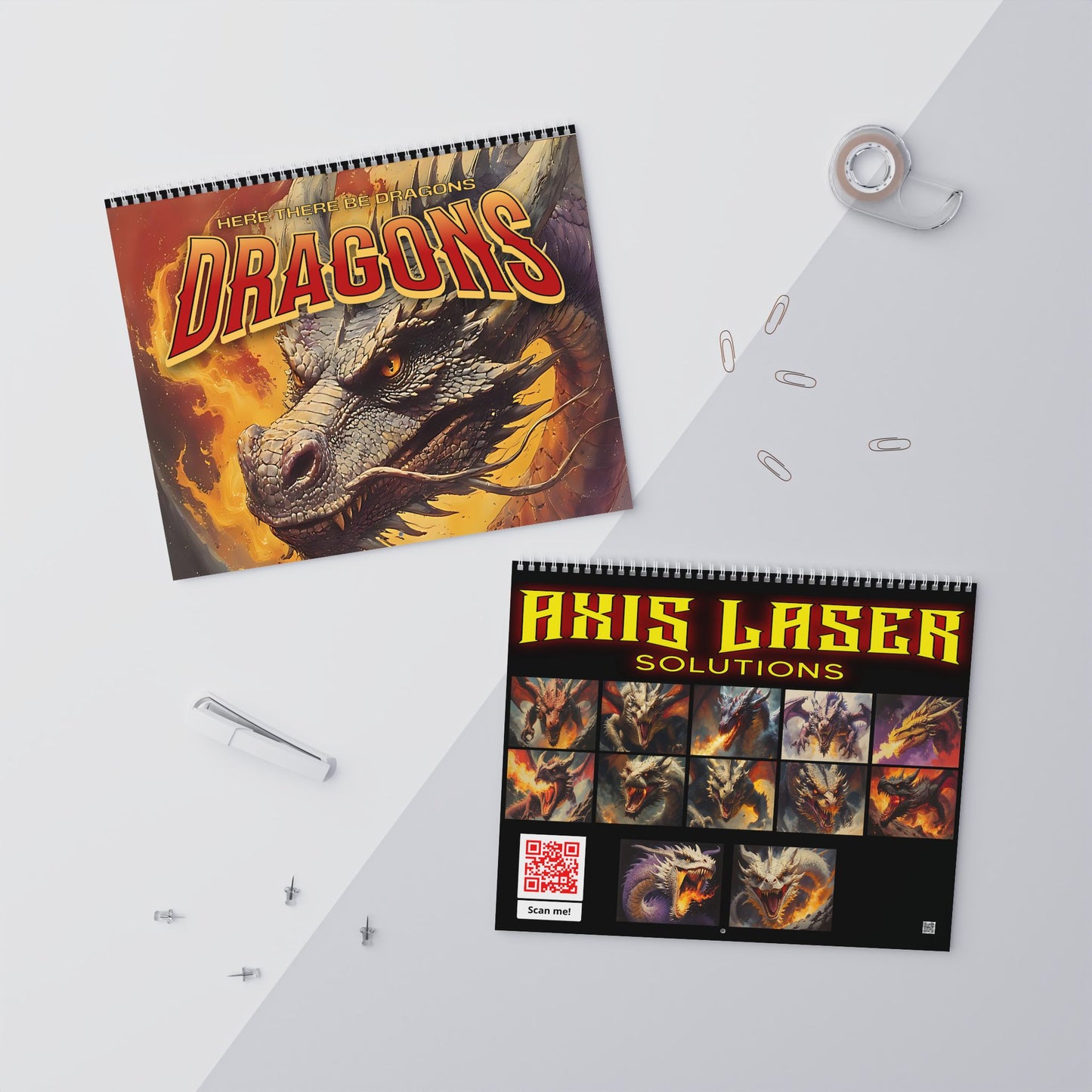 Here there be Dragons Wall Calendars (2026)