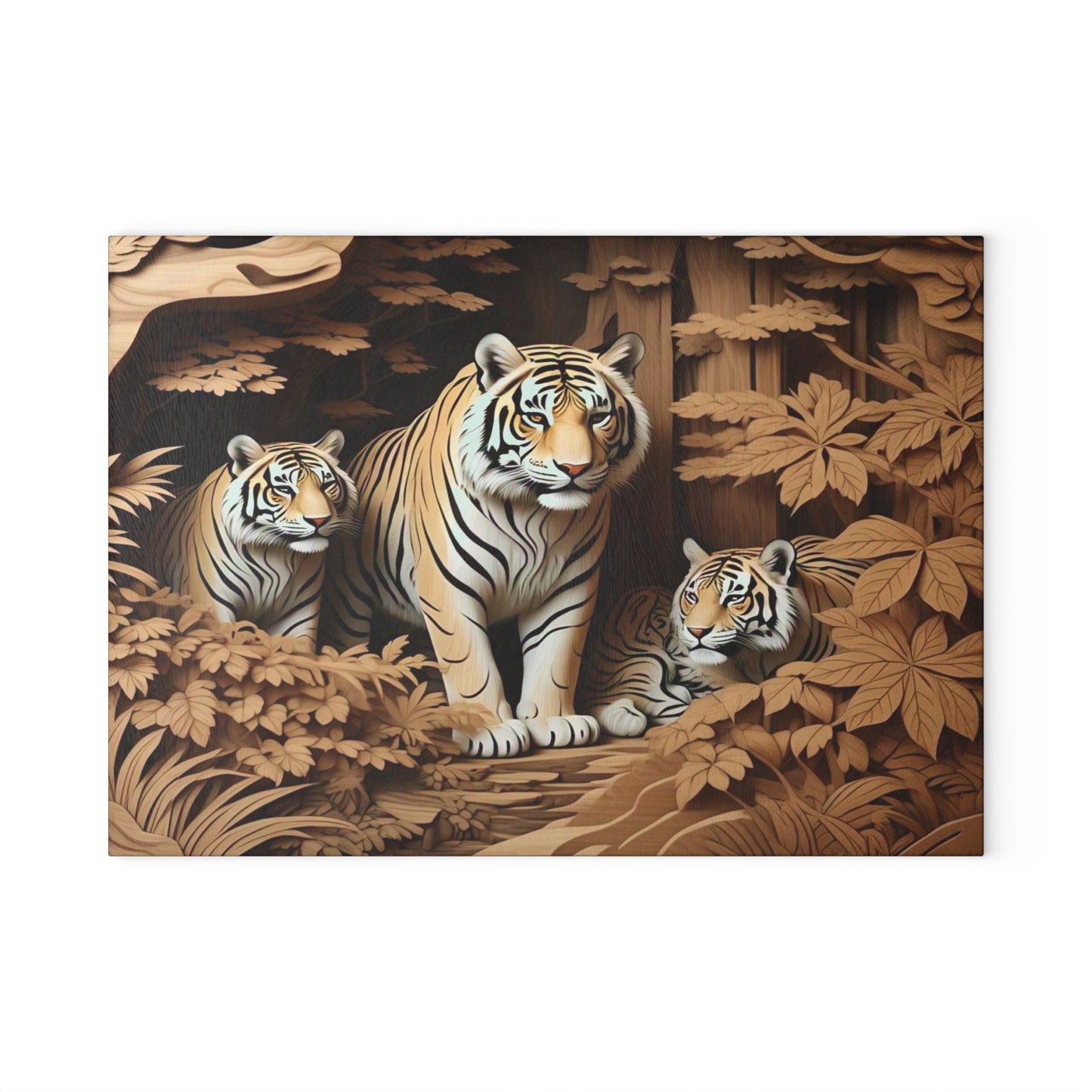 Wildlife Glass Cutting Board - Perfect for Nature Lovers, Kitchen Decor, Great Gift for Wildlife Enthusiasts, Animal Lovers, Home Chefs