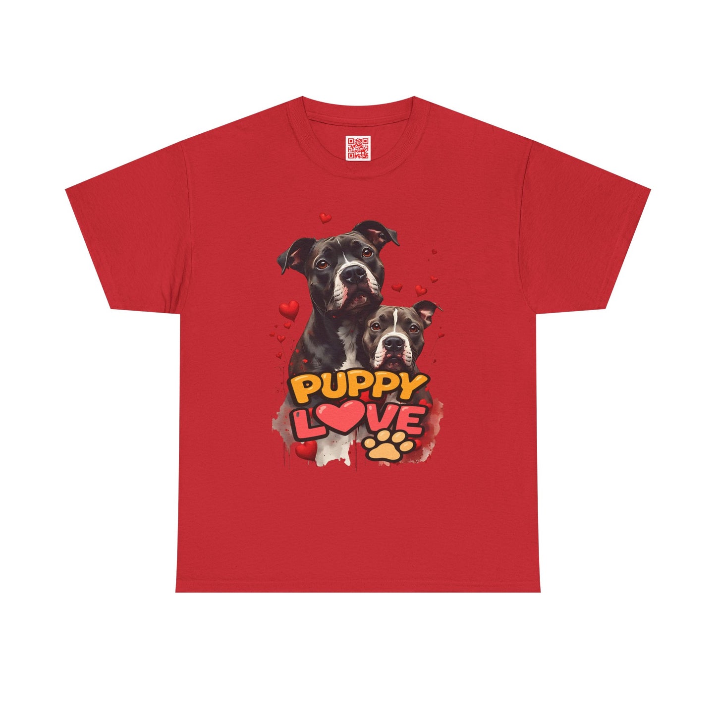 Puppy Love T-Shirt — Cute Dog Hearts Graphic Tee for Dog Lovers