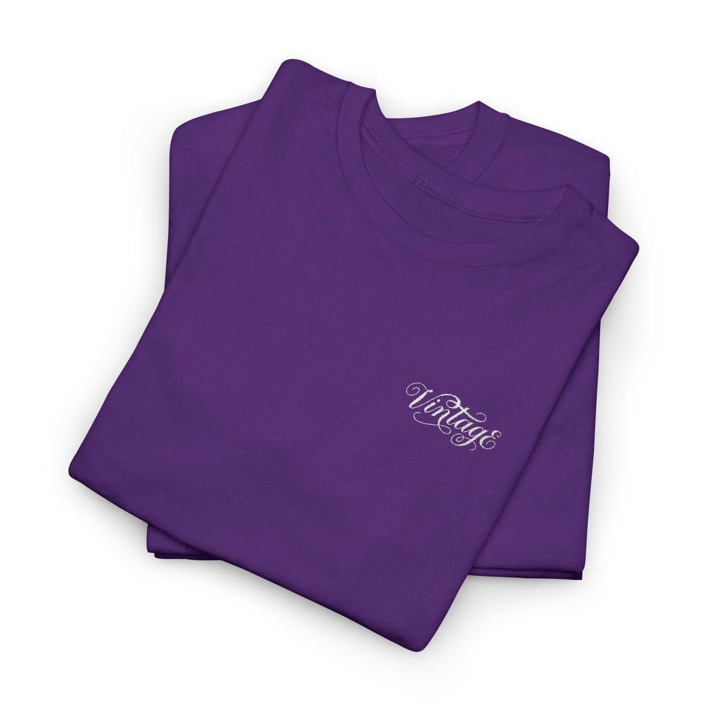 T-Shirt — Vintage in White Chest Logo Tee