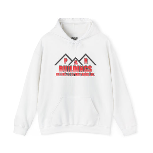 P&R Buildings Logo Hoodie — Custom Contractor License & Phone Number