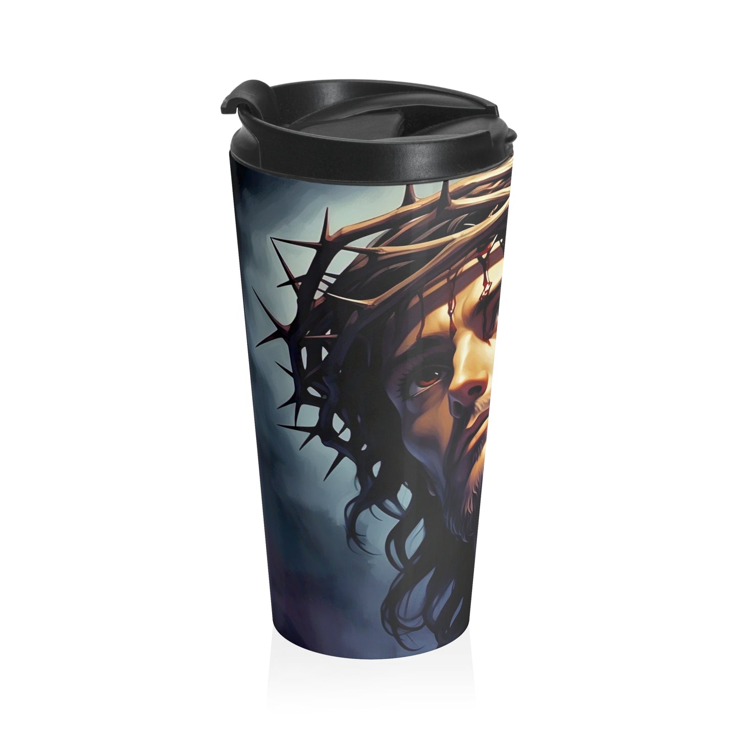 Faith-Inspired Travel Mug, Coffee Mug for Christians, Religious Travel Cup, Spiritual Gift, Unique Christian Art Mug