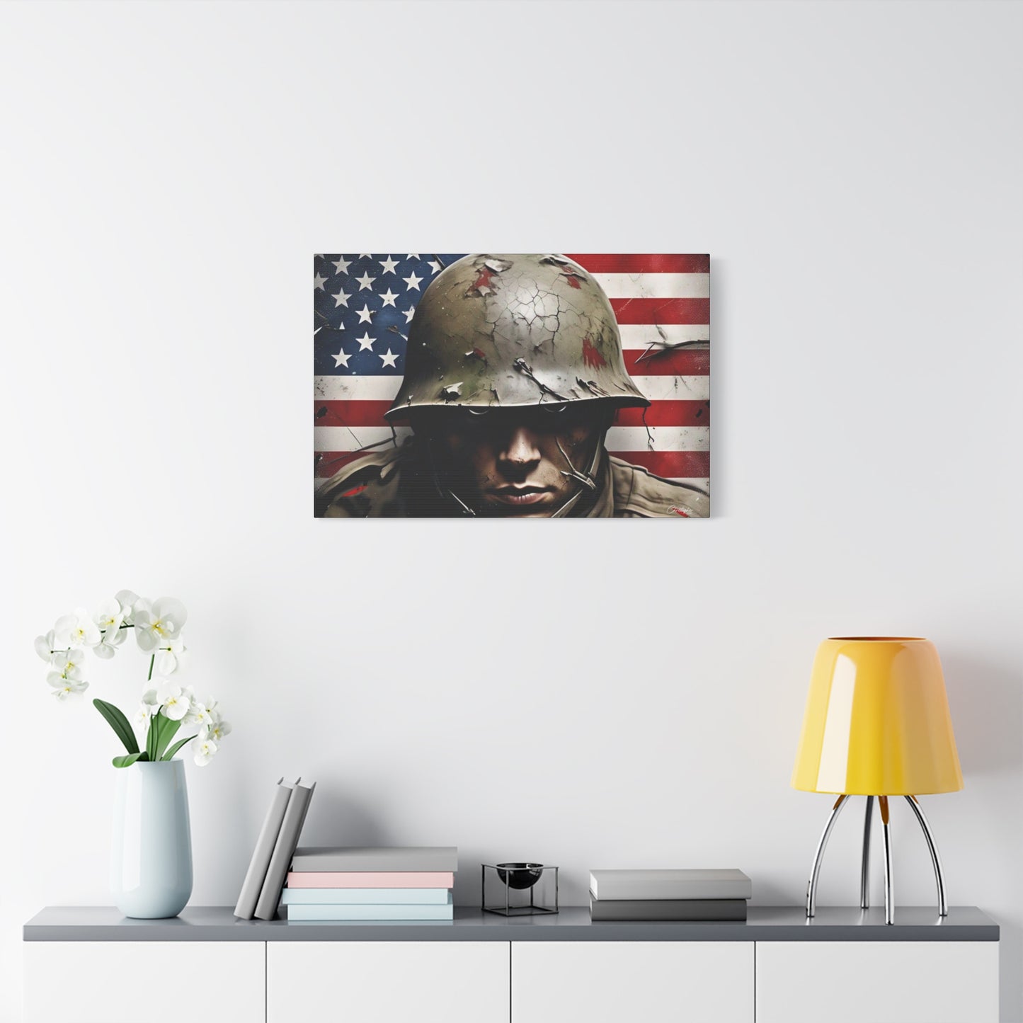Military-Themed Canvas Art, Military Canvas Print, Wall Art for Veterans, Patriotic Home Decor, Gift for Army, Military Artwork, [...]