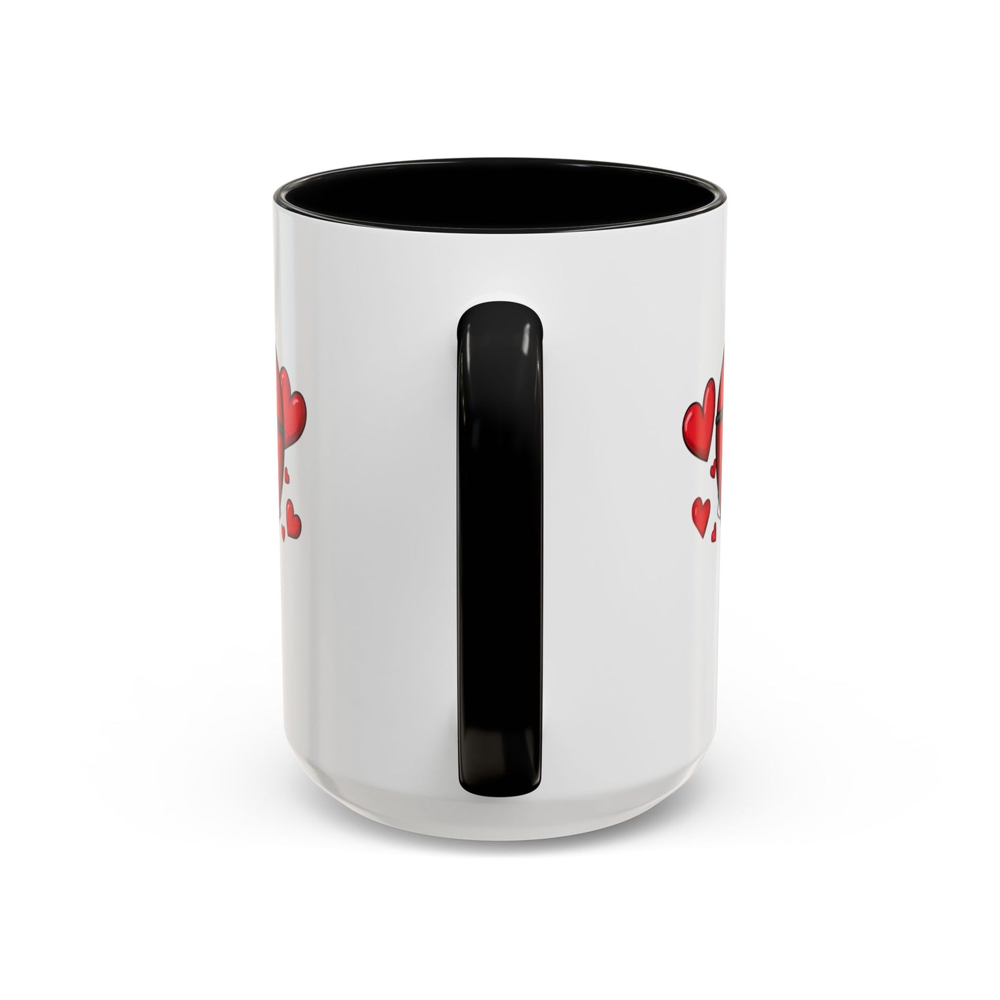 Cute Cartoon Heart Coffee Mug — Valentine Love Accent Mug (11/15oz)