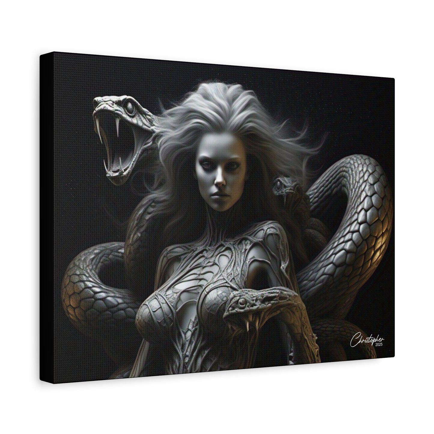 Serpent Goddess Matte Canvas Wall Art