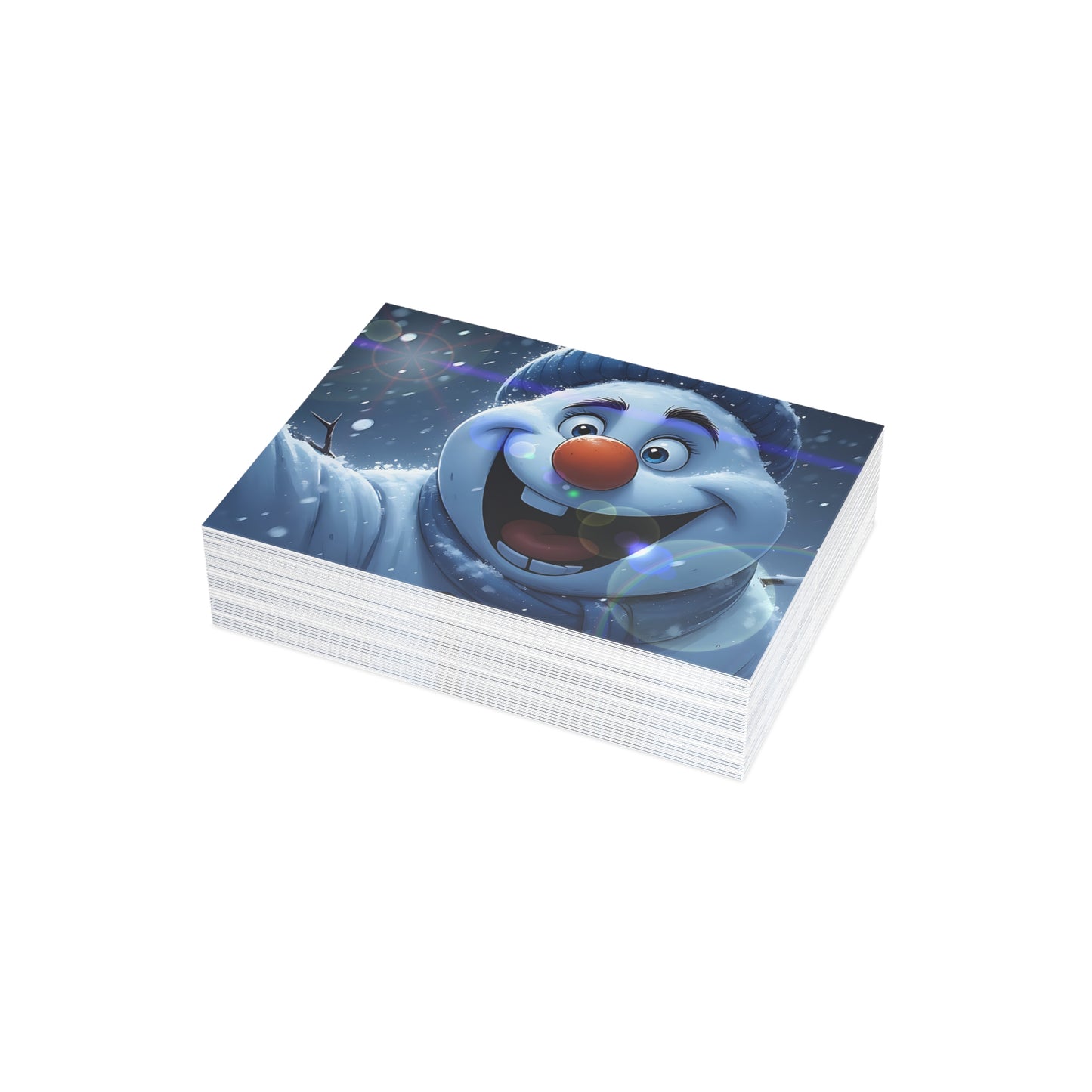 Happy Snowman (Christmas Selfies) Postcard Bundles (envelopes included)