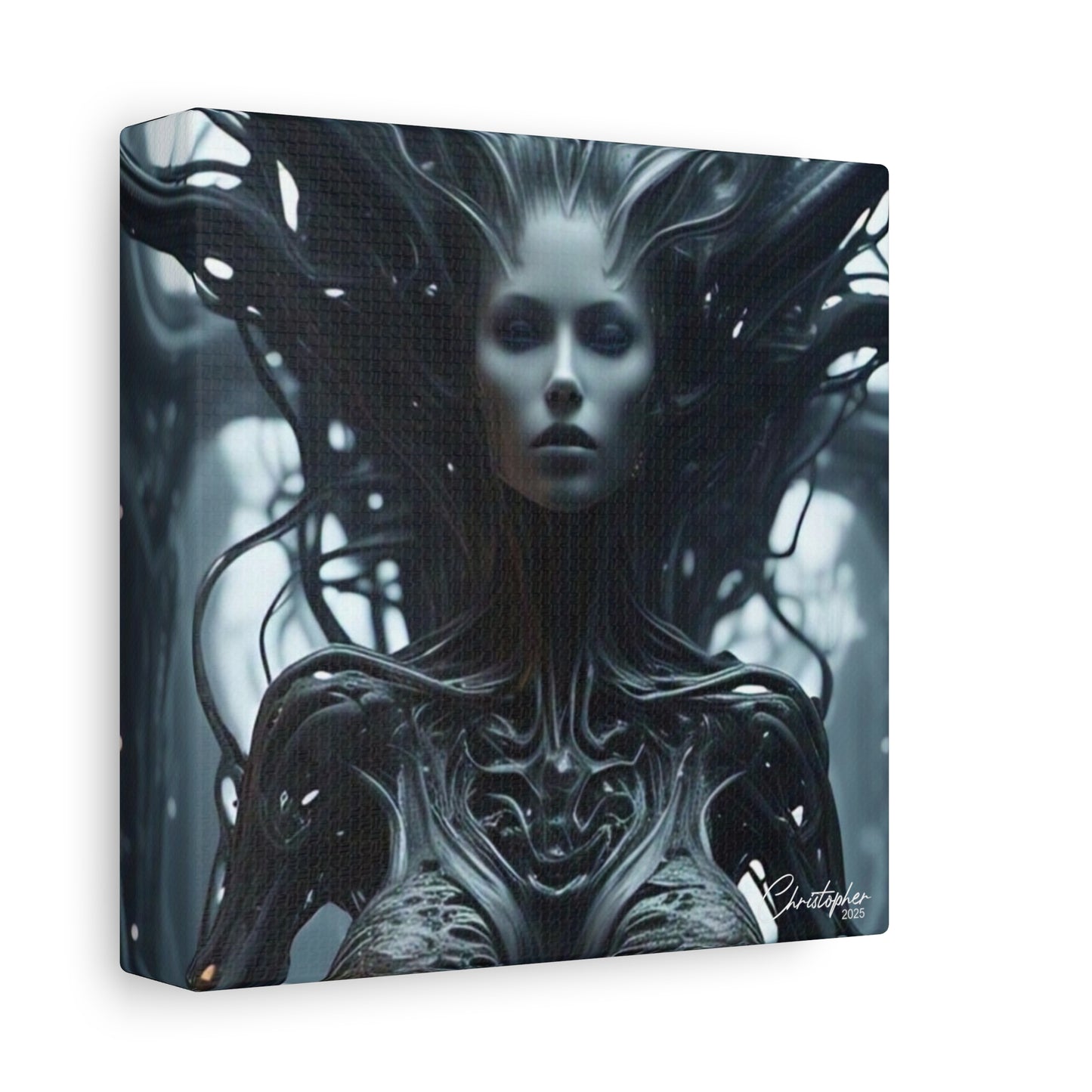 Futuristic Matte Canvas Wall Art – 1.25" Stretched