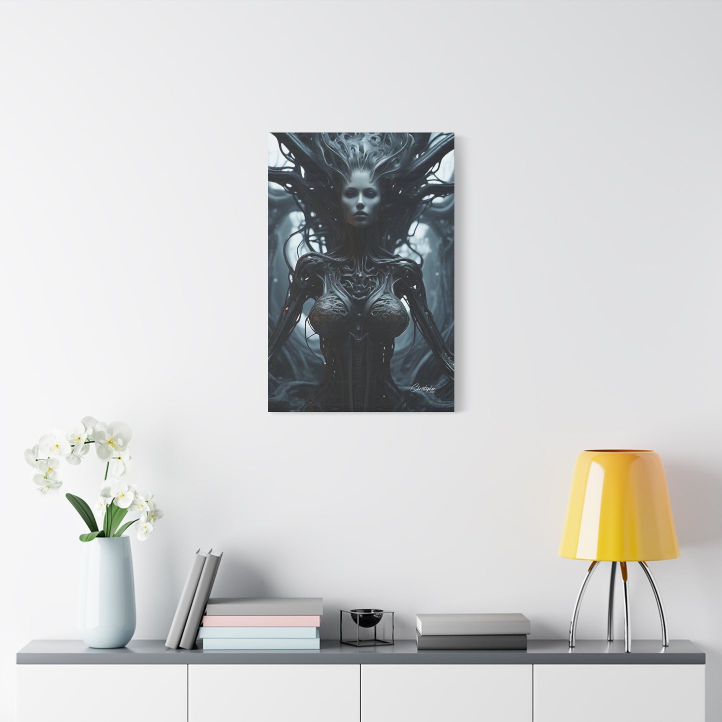 Futuristic Matte Canvas Wall Art – 1.25" Stretched