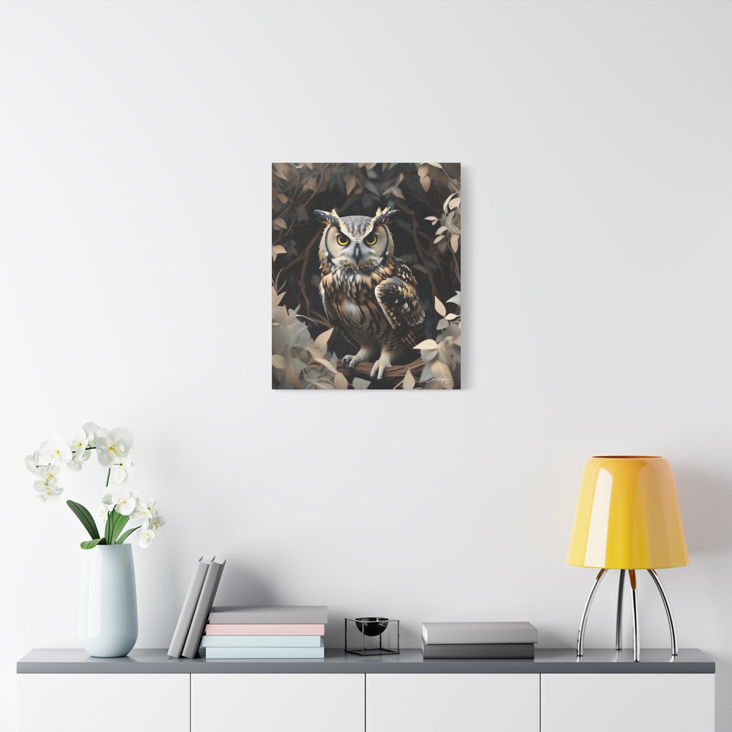 Realistic Owl Canvas Art - Nature Wall Decor for Home & Office