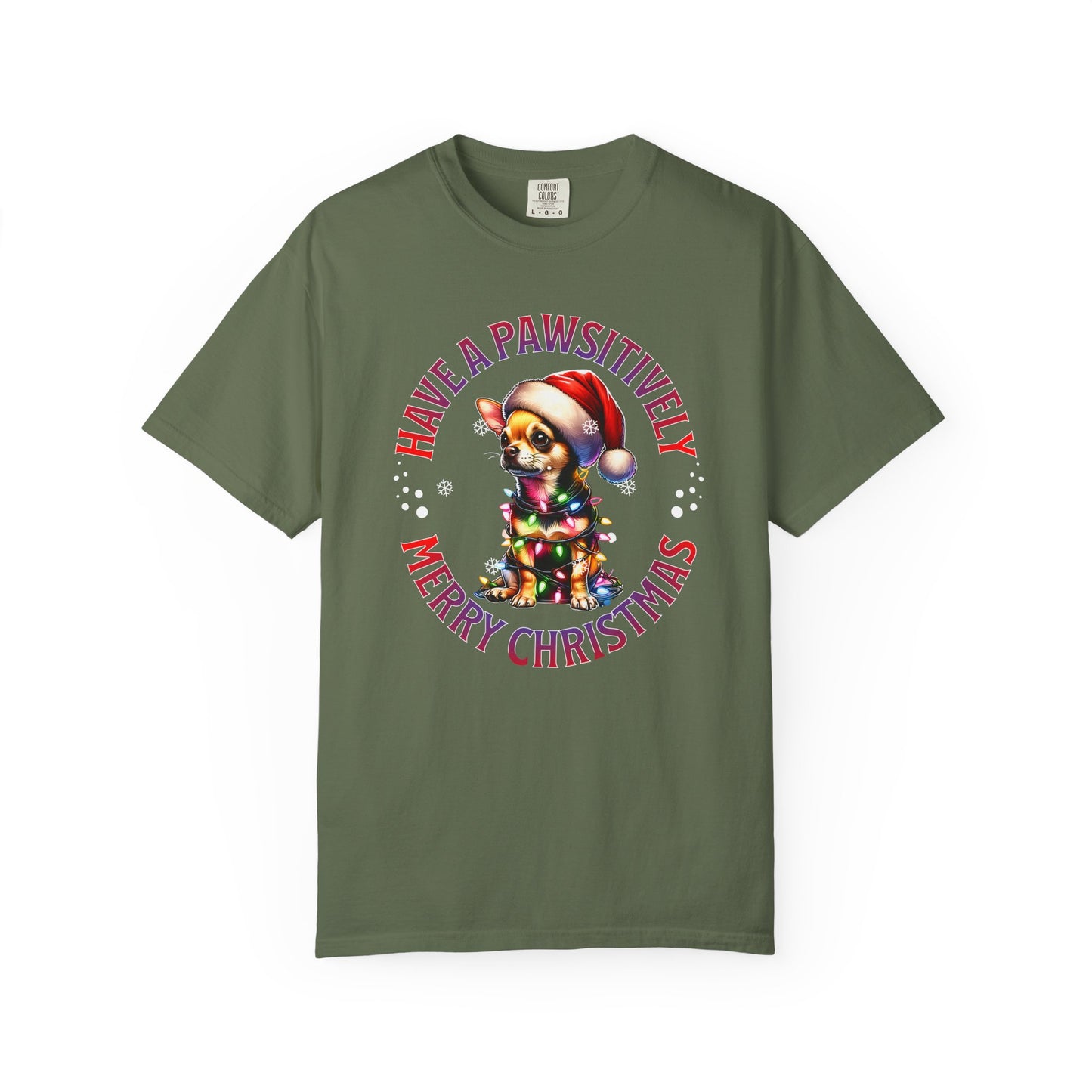 Christmas Puppy T-Shirt — “Have a Pawsitively Merry Christmas” Holiday Tee