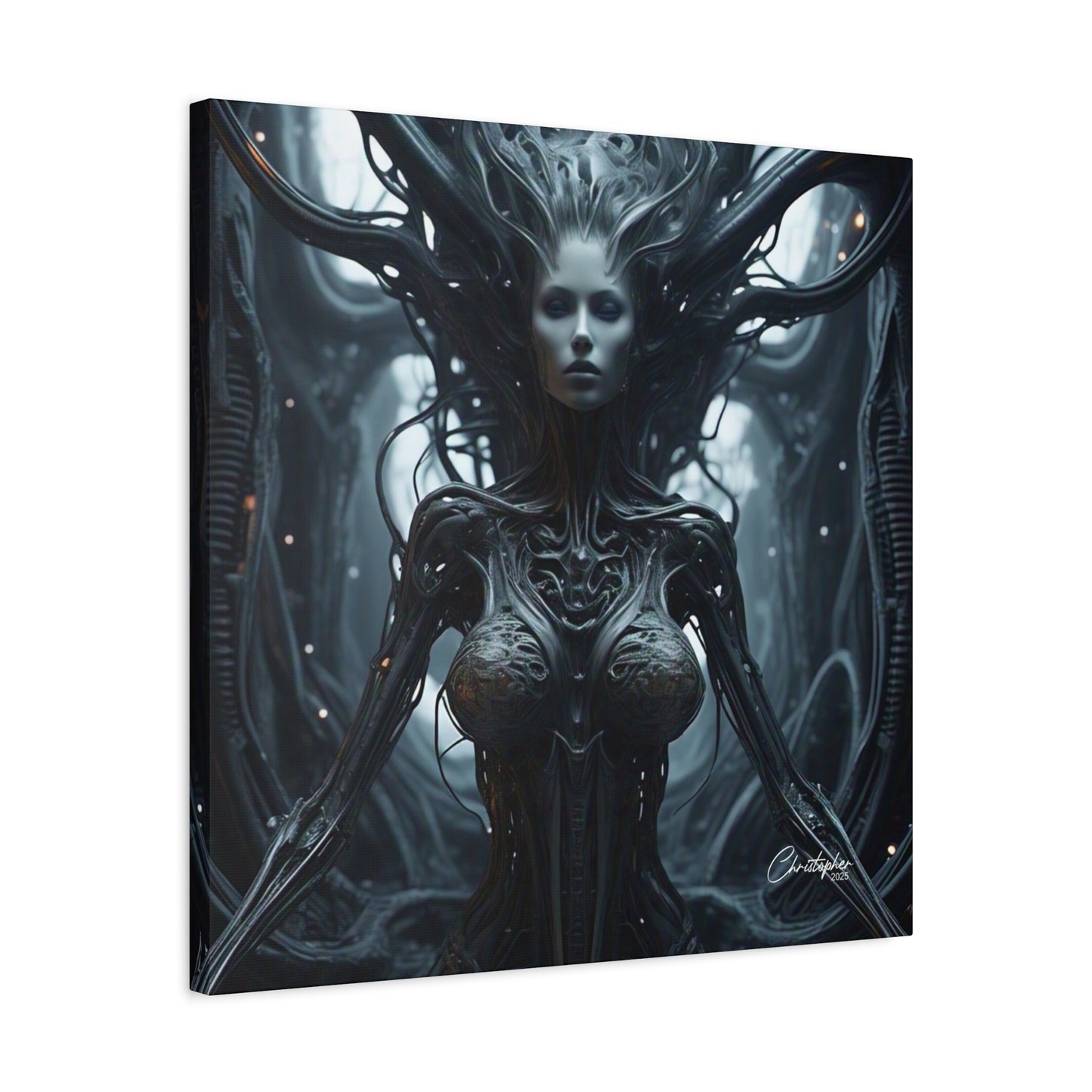 Futuristic Matte Canvas Wall Art – 1.25" Stretched