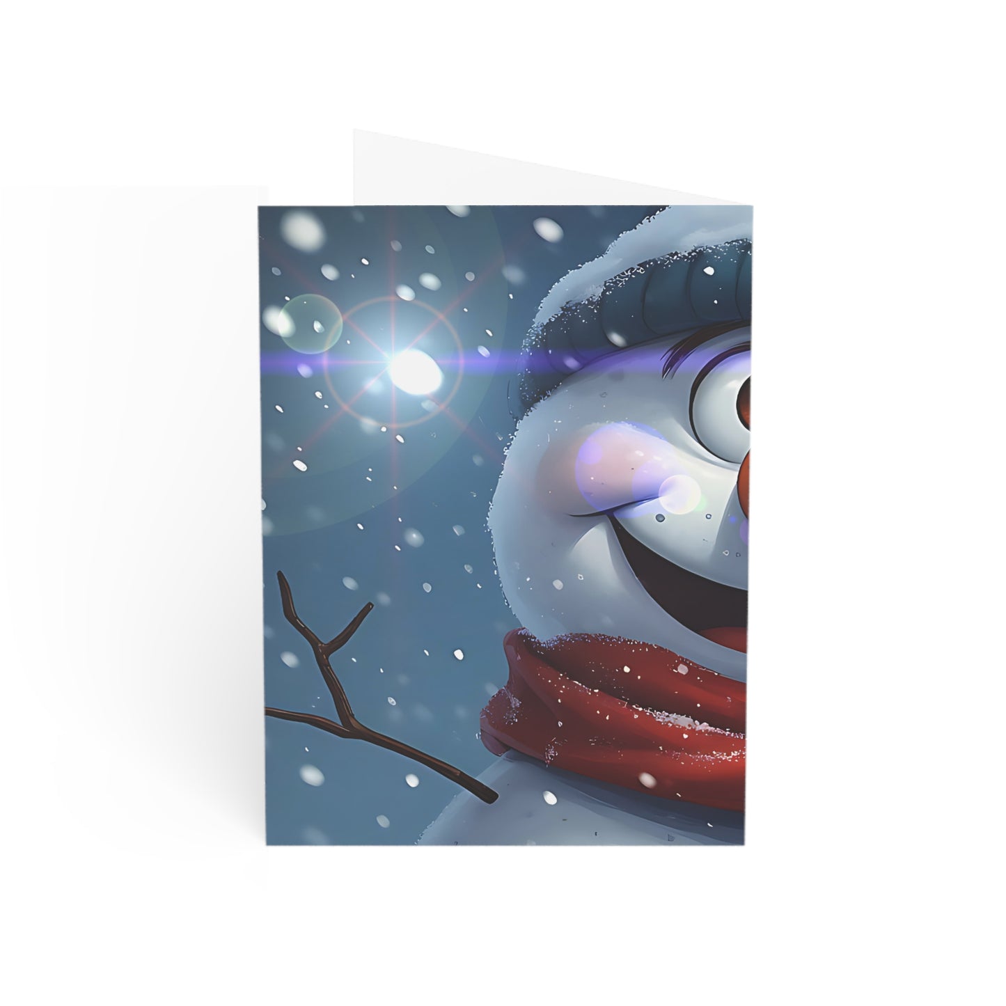 Snowman (Christmas Selfies) Greeting Cards - Festive Holiday Cards for Christmas and Winter Celebrations
