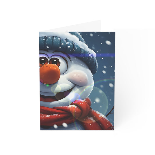 Snowman (Christmas Selfies) Greeting Cards - Festive Holiday Cards for Christmas and Winter Celebrations