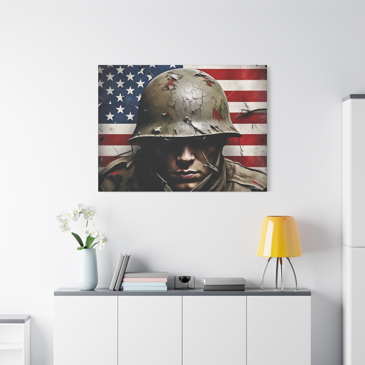 Military-Themed Canvas Art, Military Canvas Print, Wall Art for Veterans, Patriotic Home Decor, Gift for Army, Military Artwork, [...]