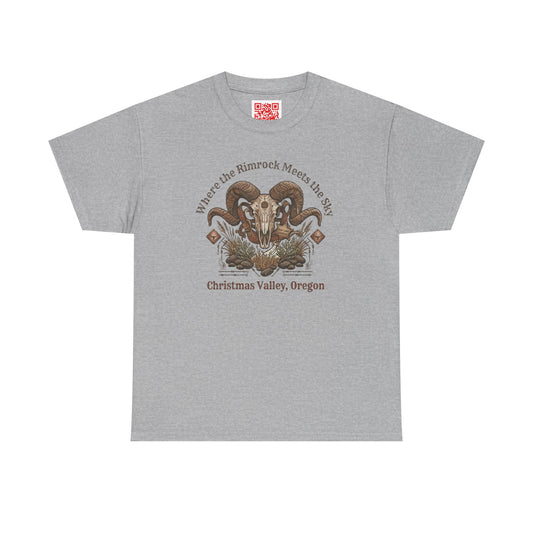 Ram Skull Graphic Tee — Christmas Valley, Oregon Vintage Desert Vibe
