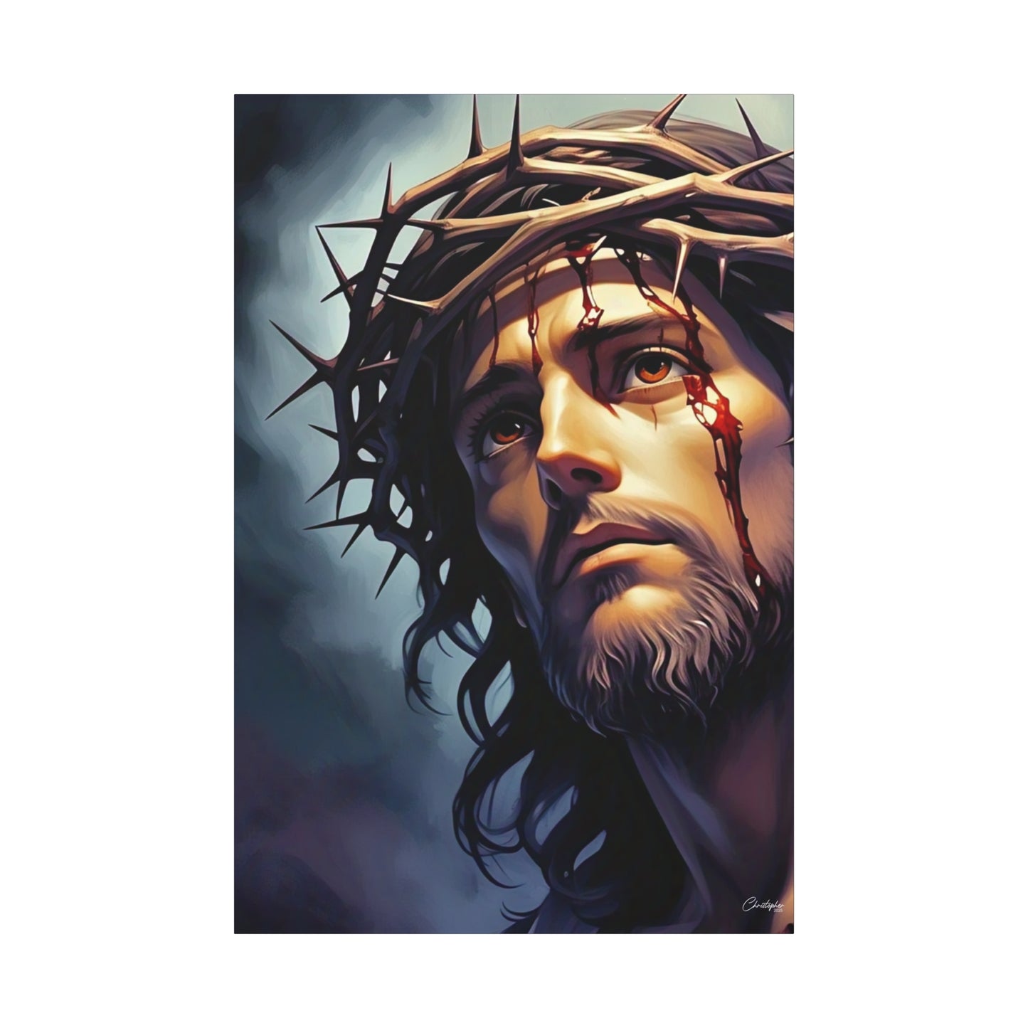 Religious Art Print Canvas, Inspirational Wall Decor, Christian Home Decor, Jesus Art, Gift for Faith-Based Celebrations