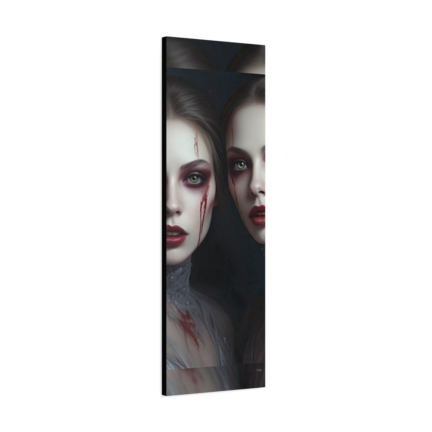 Spooky Art Canvas Print, Matte Canvas, Stretched Wall Decor, Gothic Home Decor, Halloween Art, Unique Gift