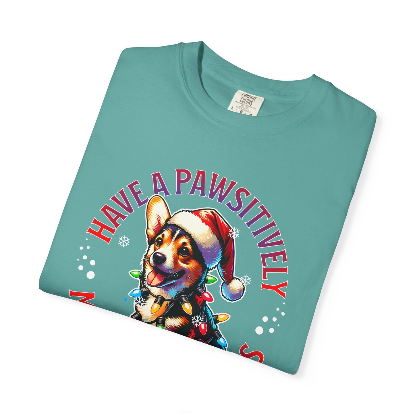 Christmas Corgi T-Shirt – "Have a Pawsitively Merry Christmas" Holiday Tee