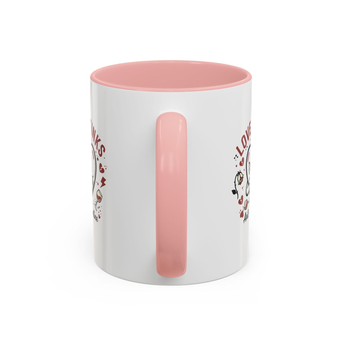 Coffee Mug — "Love Stinks" Anti-Valentine Heart Accent Mug (11/15oz)