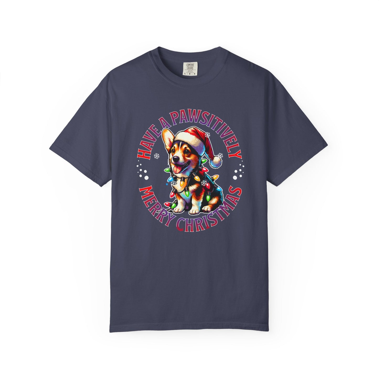Christmas Corgi T-Shirt – "Have a Pawsitively Merry Christmas" Holiday Tee