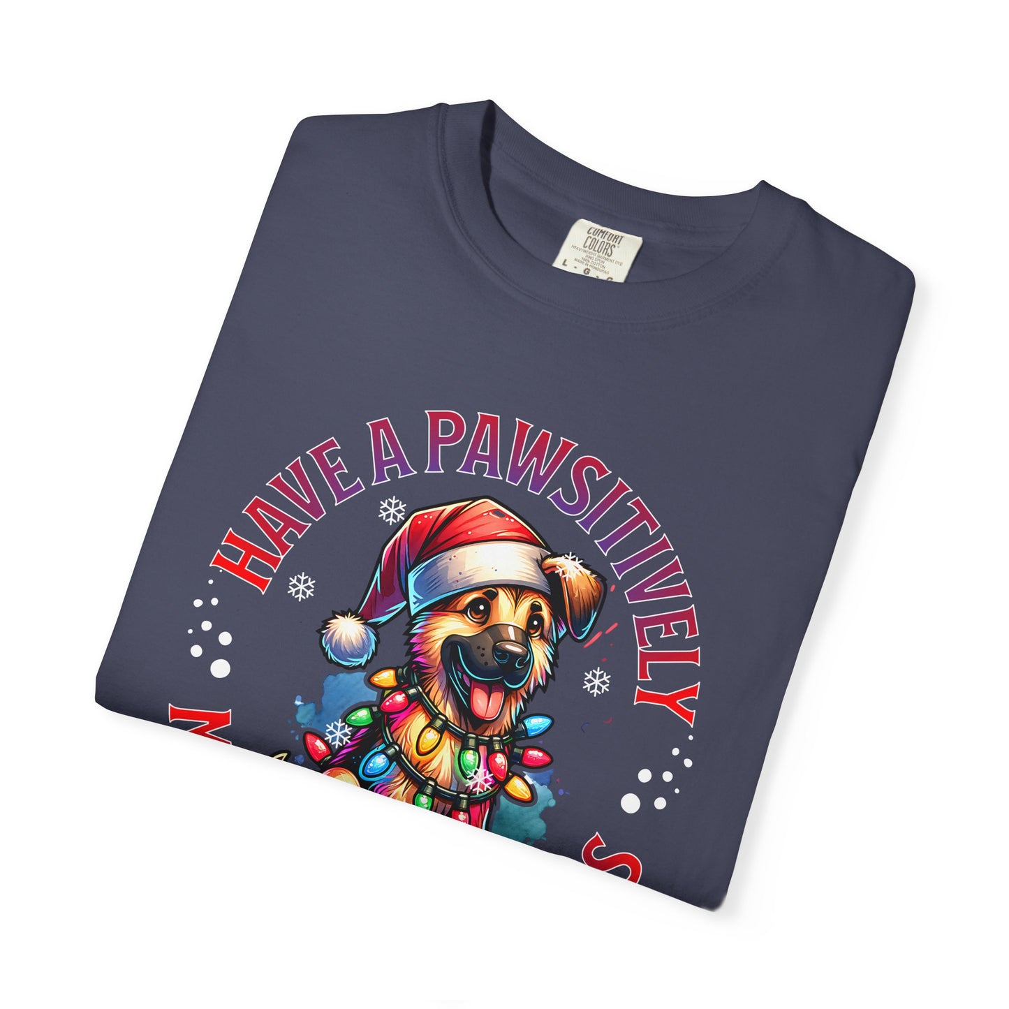 Christmas German Shepard T-Shirt — "Have a Pawsitively Merry Christmas" Holiday Tee