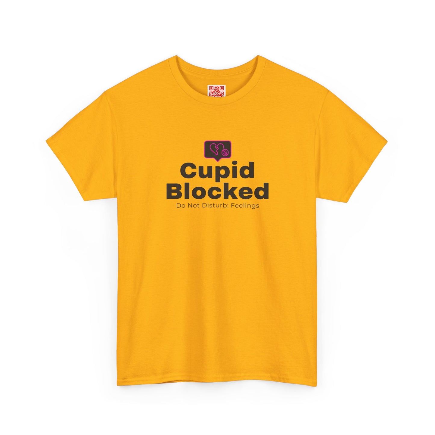Cupid Blocked T-Shirt — Funny Anti-Valentine Graphic Tee