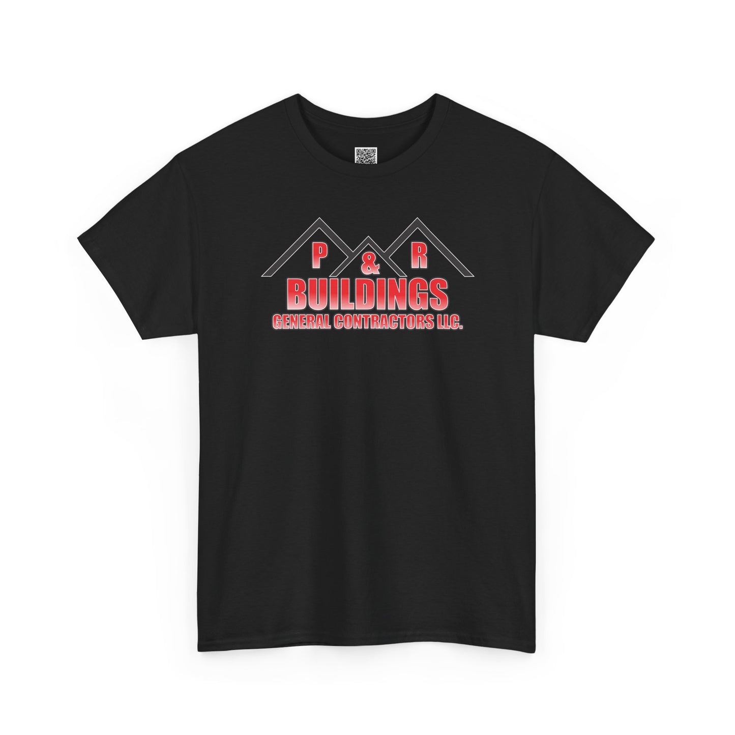 P&R BUILDINGS Logo Tee — Built Kings Contractor T‑Shirt (Phone & License Info on Back)