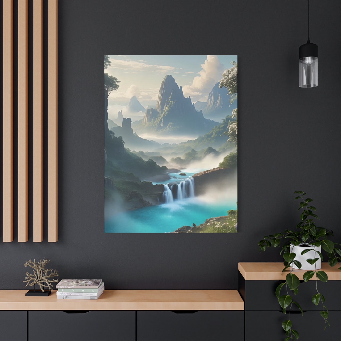 Scenic Landscape Canvas Print, Wall Art Decor, Home Decoration, Nature Wall Art, Gift for Nature Lovers, Tranquil Art for Living Room