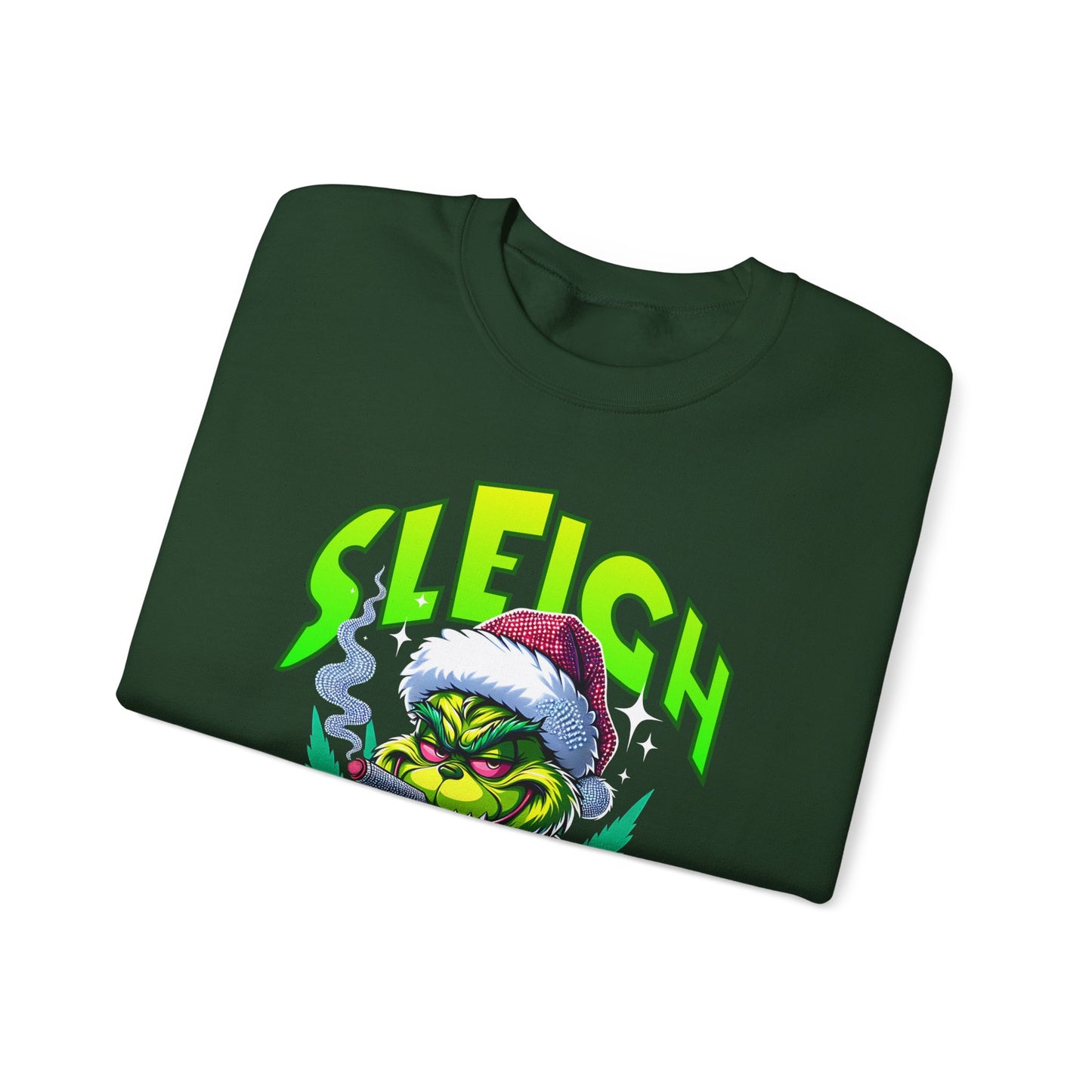 Sweatshirt — "Sleigh Mode" Grinch Holiday Crewneck
