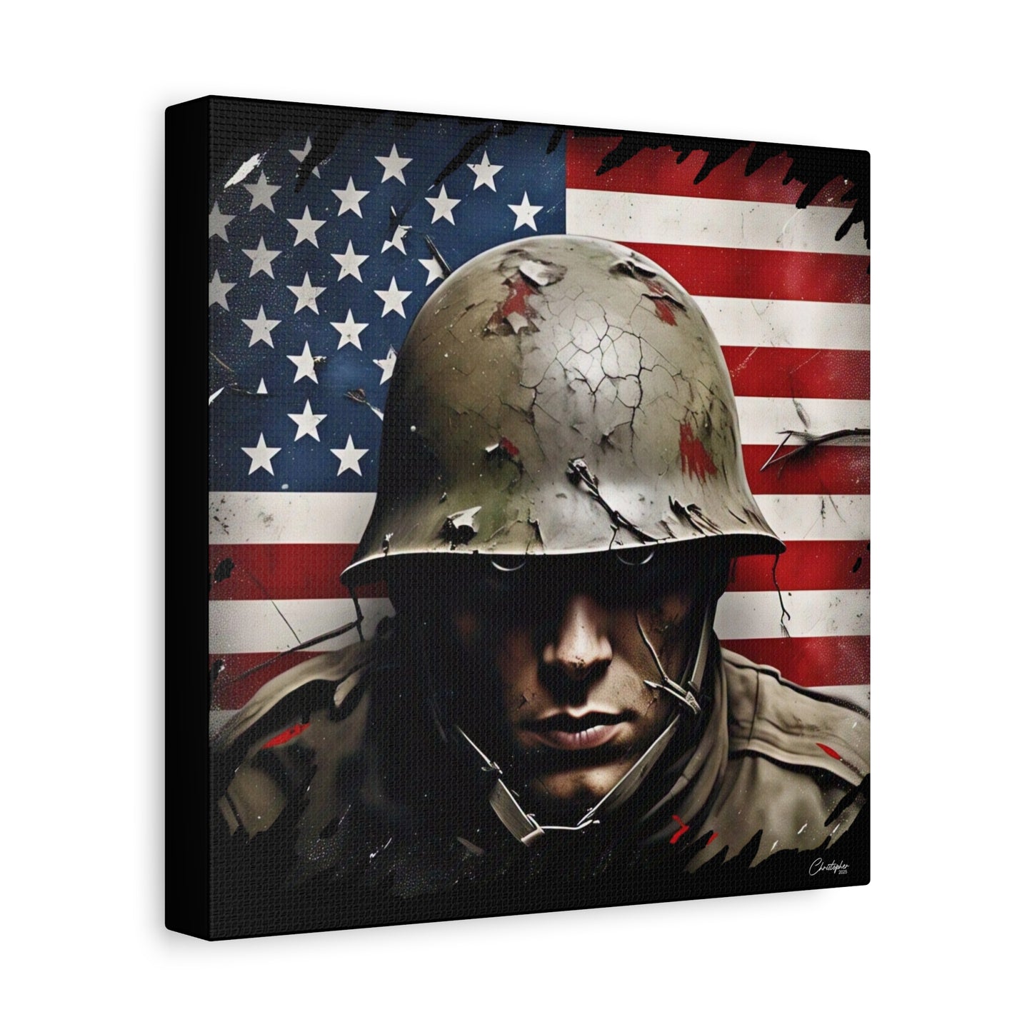 Military-Themed Canvas Art, Military Canvas Print, Wall Art for Veterans, Patriotic Home Decor, Gift for Army, Military Artwork, [...]