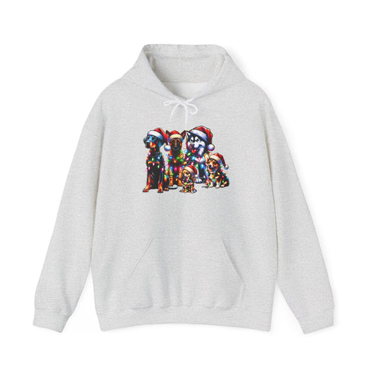 Christmas Pack Boston Terrier Hoodie — 'Have A Pawsitively Merry Christmas' Festive Dog Sweatshirt