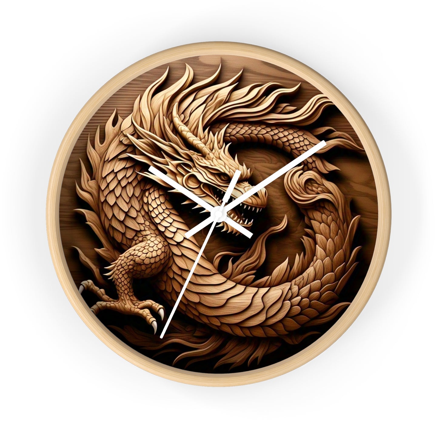 Dragon Wall Clock - Asian Inspired Decor, Fantasy Home Accent, Gift for Dragon Lovers, Unique Wall Art, Timeless Elegance