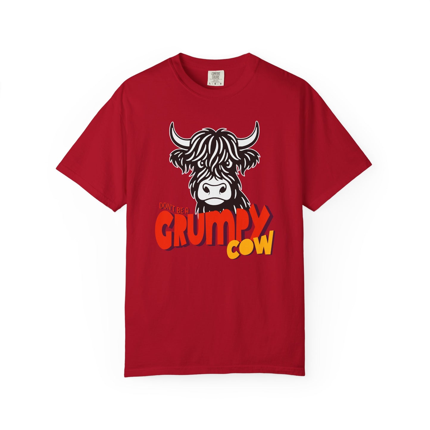 Grumpy Cow T-Shirt — Funny Highland Cow Graphic Tee