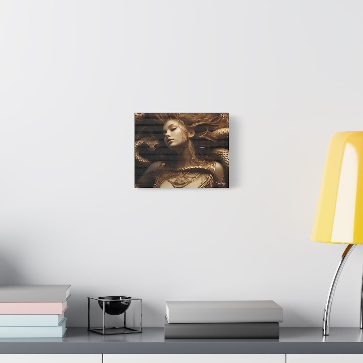 Goddess of Serpents Canvas Art - Stretched Matte Wall Decor