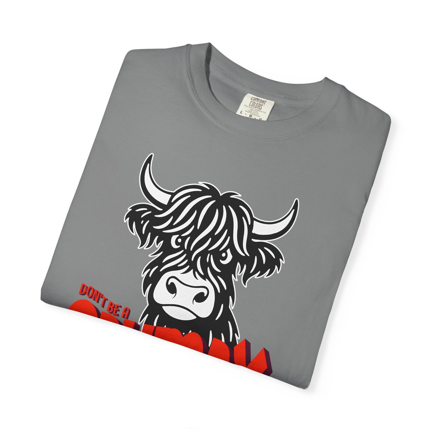 Grumpy Cow T-Shirt — Funny Highland Cow Graphic Tee