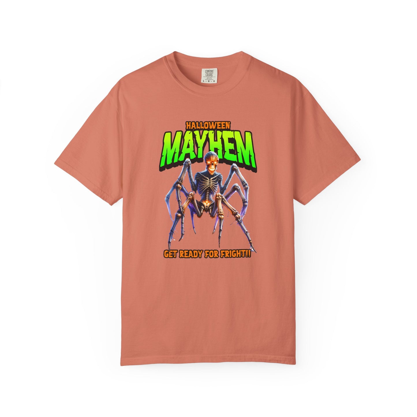 Halloween Mayhem Unisex T-Shirt, Spooky Tee for Men & Women, Perfect for Halloween Parties, Trick or Treat, Eerie Vibes, Unique Costume