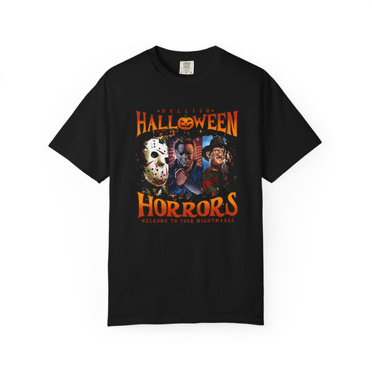 Halloween Horror Unisex T-Shirt, Spooky Movie Tee, October Fest, Horror Fans Gift, Unique Costume Shirt