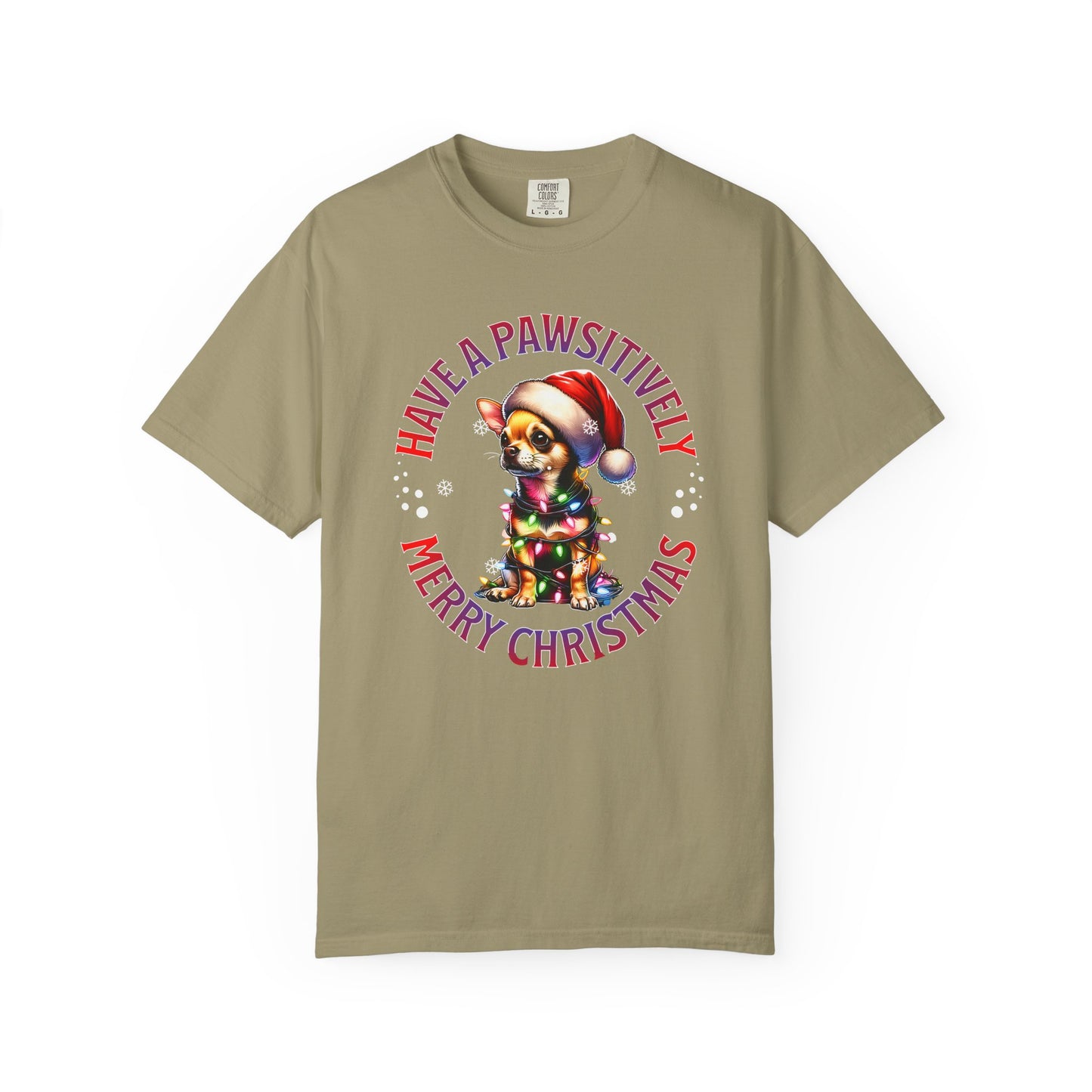 Christmas Puppy T-Shirt — “Have a Pawsitively Merry Christmas” Holiday Tee