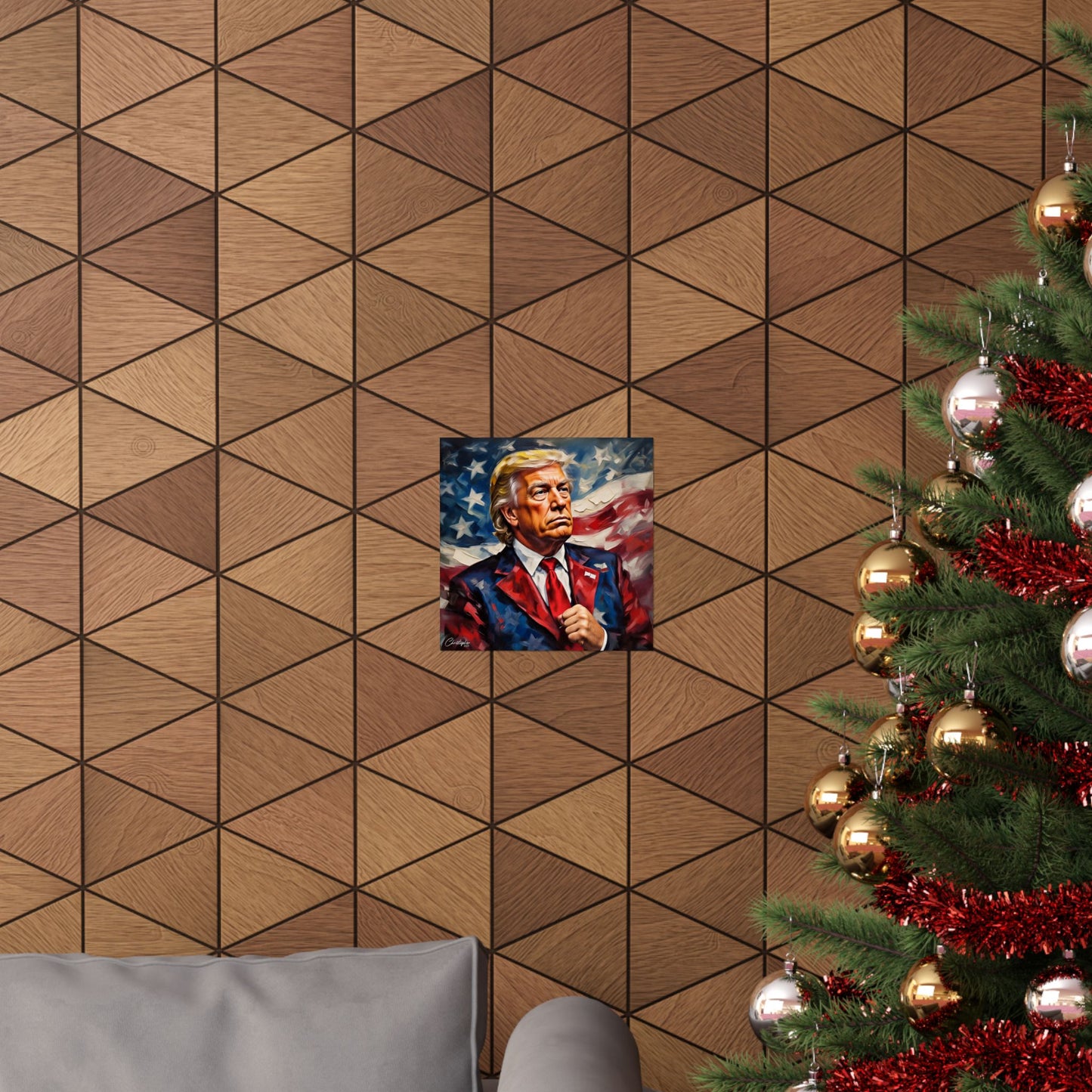 Patriotic Matte Vertical Poster | Political Wall Art, Home Décor, Trump Artwork, Gift for Supporters, Unique Collectible