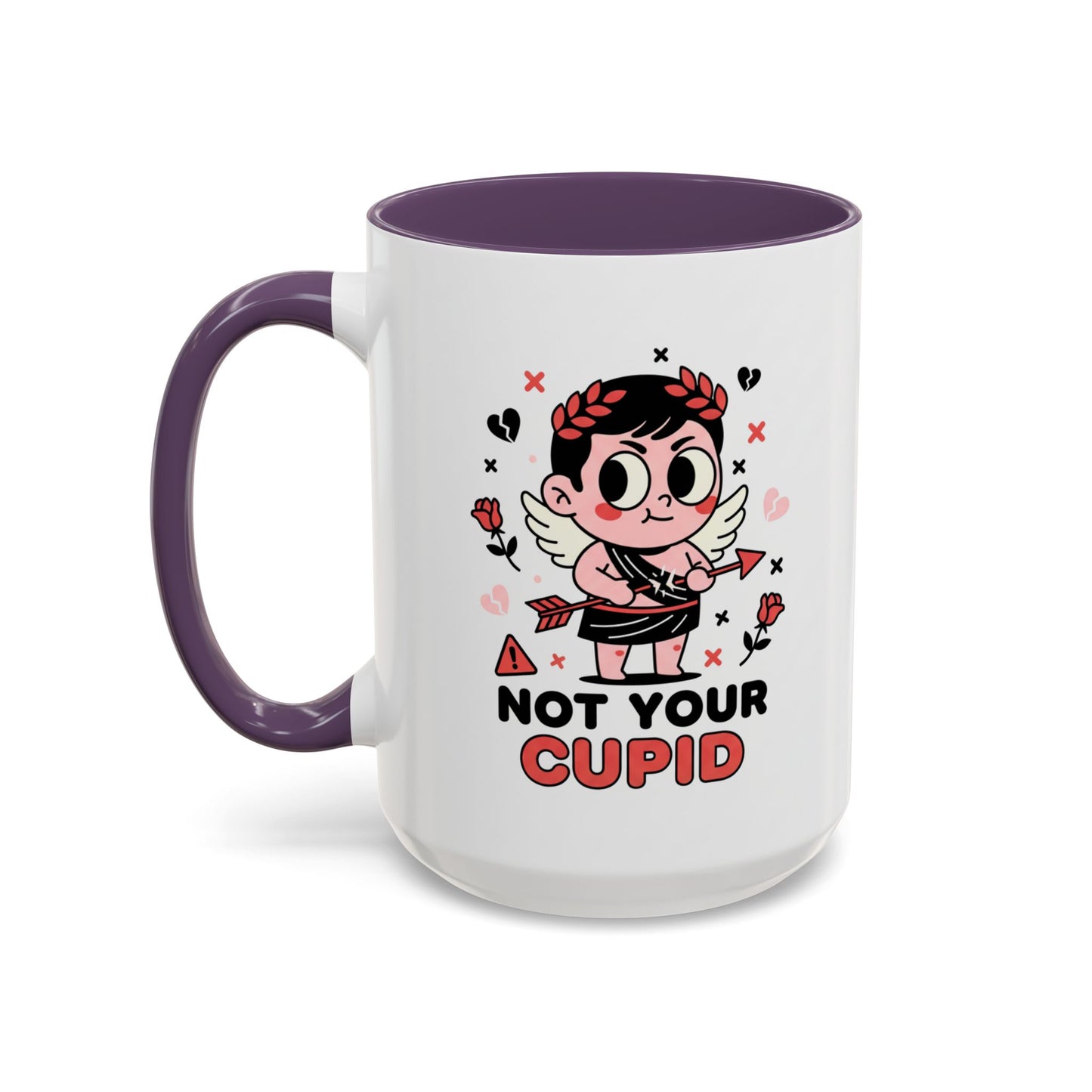 Cheeky Anti-Valentine Accent Coffee Mug — 11/15oz