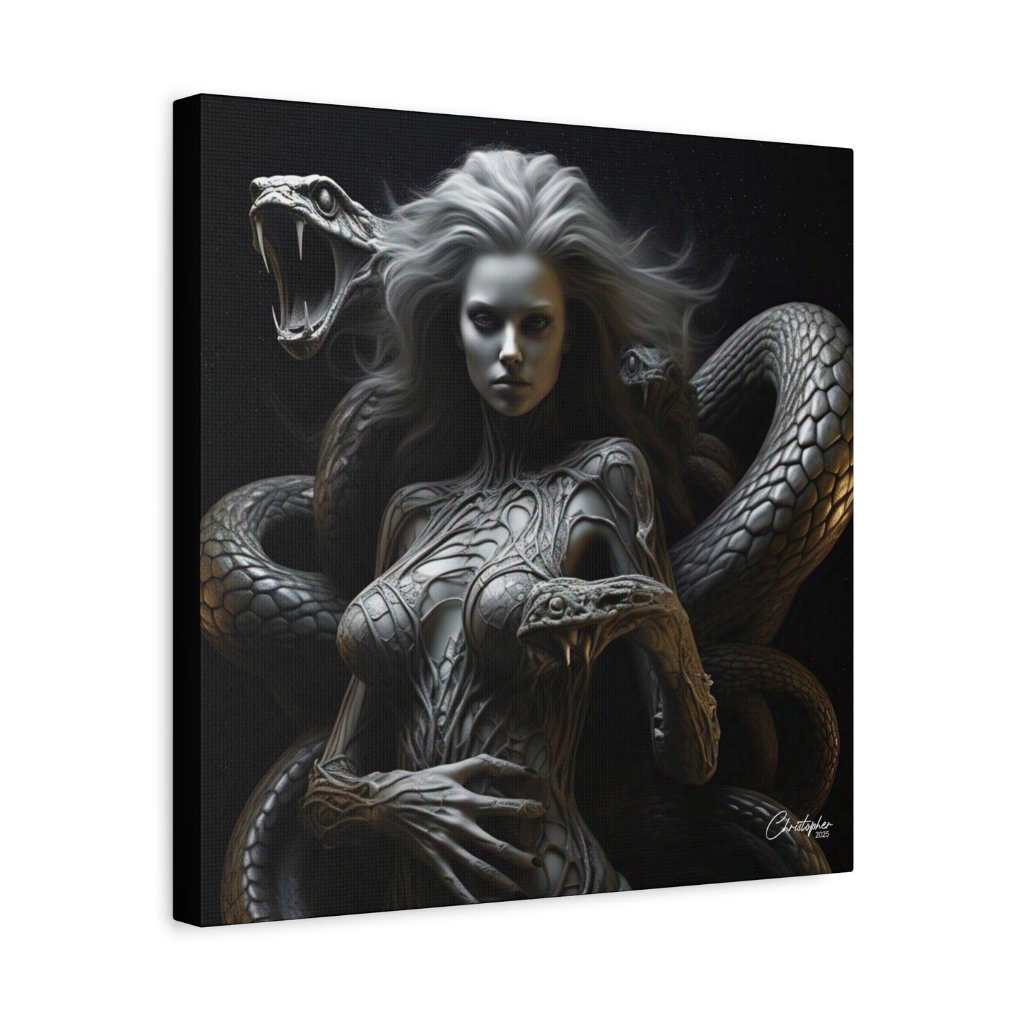 Serpent Goddess Matte Canvas Wall Art
