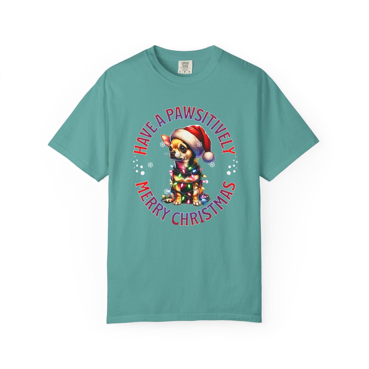 Christmas Puppy T-Shirt — “Have a Pawsitively Merry Christmas” Holiday Tee