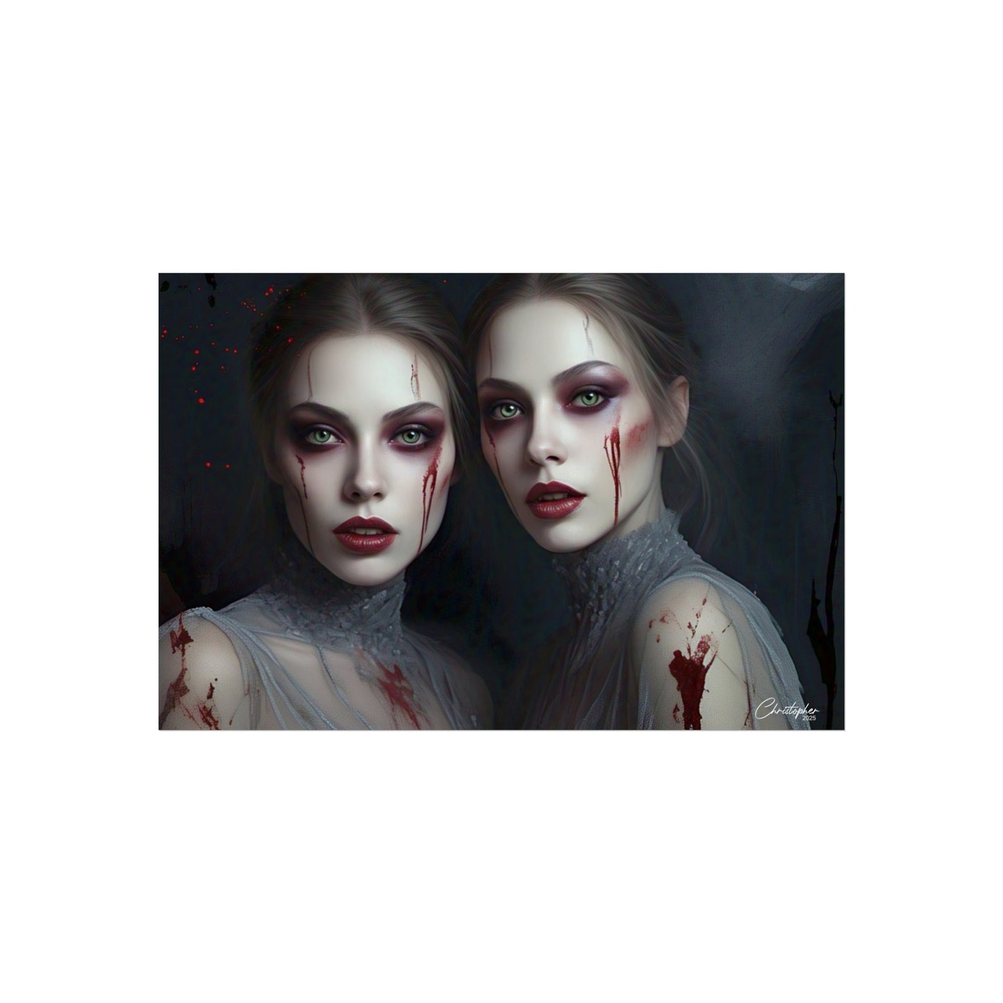 Eerie Fine Art Poster, Dark Fantasy Wall Art, Gothic Decor, Spooky Home Aesthetic, Halloween Wall Art