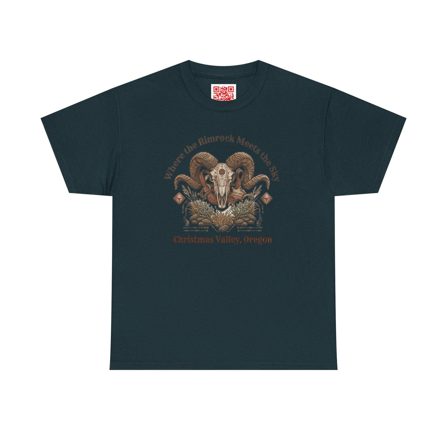 Ram Skull Graphic Tee — Christmas Valley, Oregon Vintage Desert Vibe