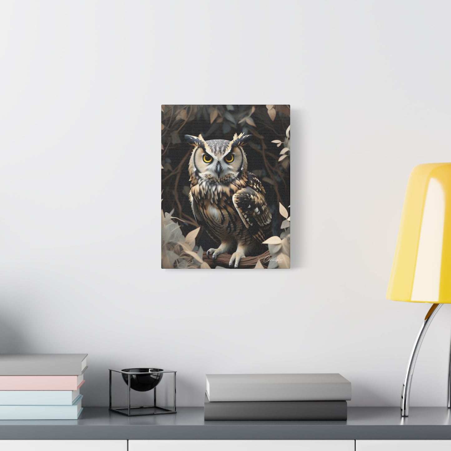 Realistic Owl Canvas Art - Nature Wall Decor for Home & Office