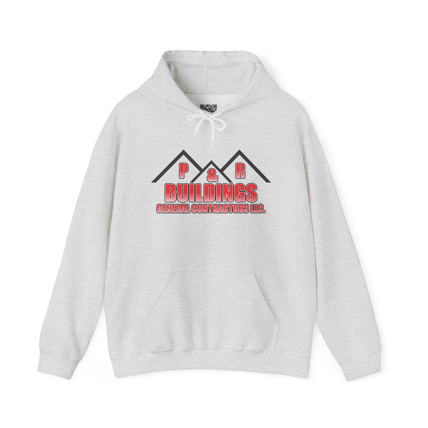 P&R Buildings Logo Hoodie — Custom Contractor License & Phone Number