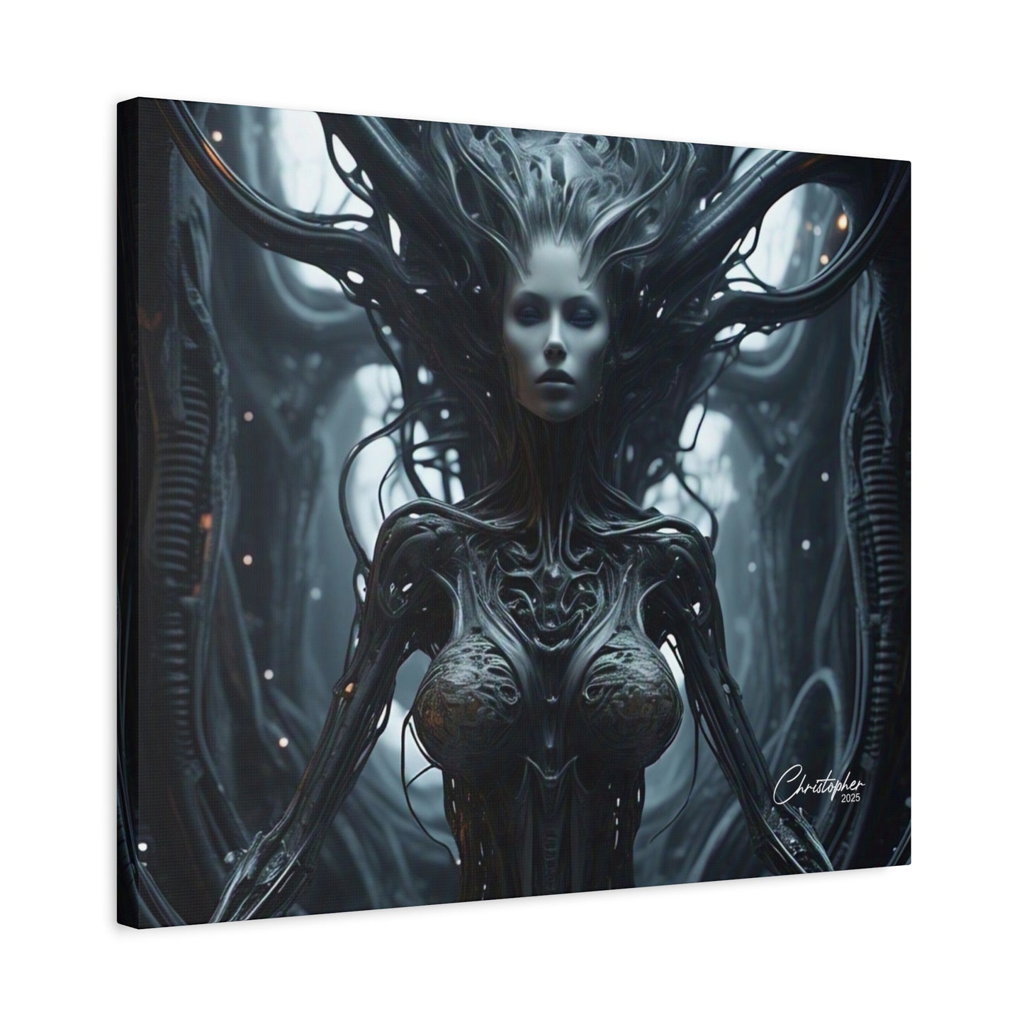 Futuristic Matte Canvas Wall Art – 1.25" Stretched