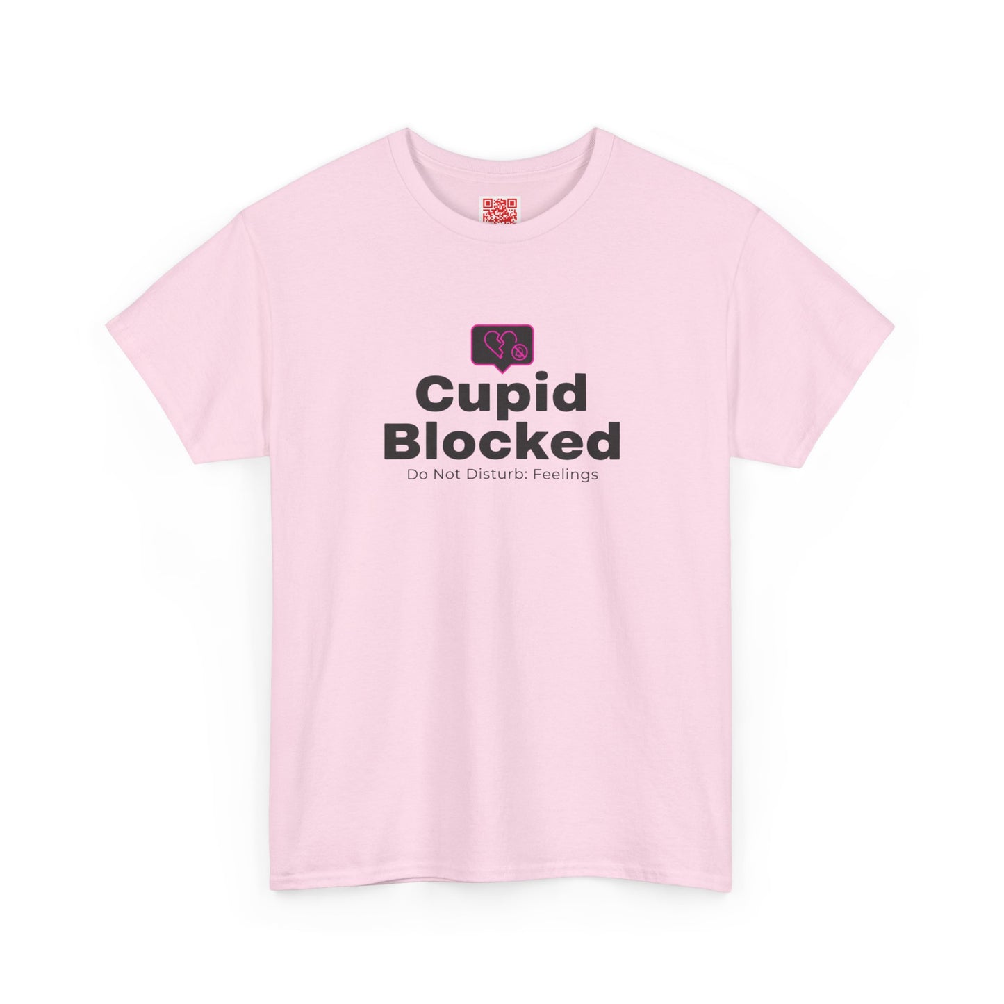 Cupid Blocked T-Shirt — Funny Anti-Valentine Graphic Tee