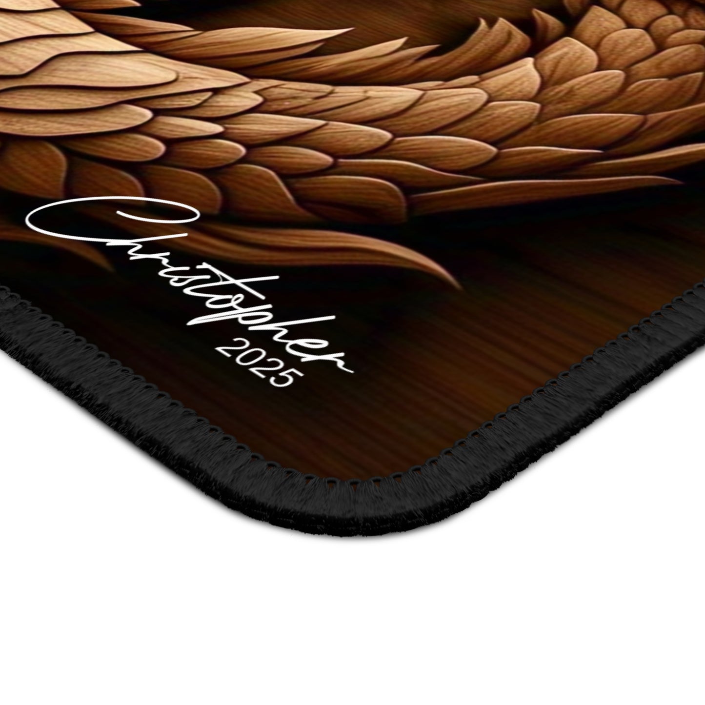 Dragon-Themed Gaming Mouse Pad, Unique Office Decor, Dragon Enthusiast Gift, Gaming Desk Accessory, Fantasy Mouse Pad