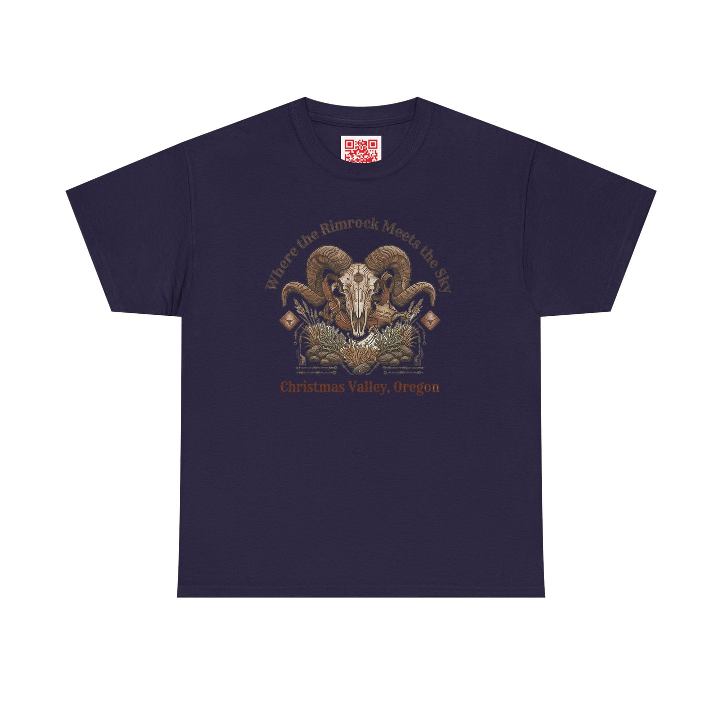 Ram Skull Graphic Tee — Christmas Valley, Oregon Vintage Desert Vibe